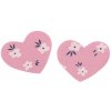 Nažehľovačka srdce - 10 ks 3 ružová Nažehľovačka srdce - 10 ks 3 ružová