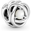 PANDORA korálka Nekonečný kruh - perla 790064C04 PANDORA korálka Nekonečný kruh - perla 790064C04