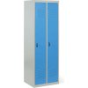Kovová šatníková skrinka S2, 2-dverová, 1800 x 600 x 500 mm, demont, cylindrický zámok, modré dvere Kovová šatníková skrinka S2, 2-dverová, 1800 x 600 x 500 mm, demont, cylindrický zámok, modré dvere