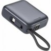 Swissten Powerbanka 10000 mAh s USB-C a Lightning káblom - Vesmírna šedá Swissten Powerbanka 10000 mAh s USB-C a Lightning káblom - Vesmírna šedá