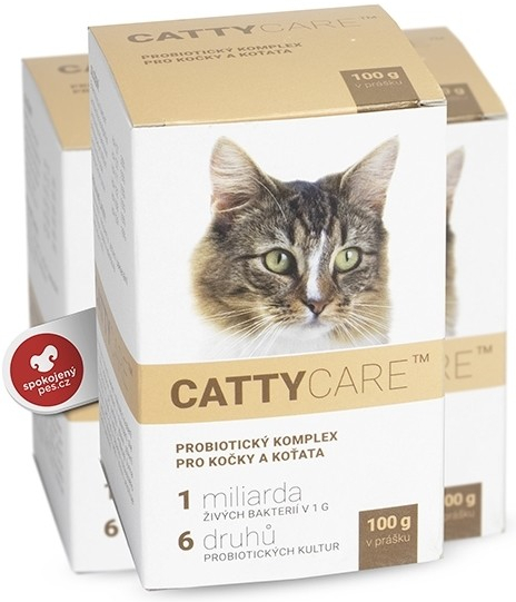 Catty Care Probiotiká pre mačky a mačiatka 100 g