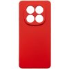 mobilNET silikónové puzdro Xiaomi Redmi Note 14 Pro 5G, červené Fiber