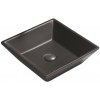 Mexen Pola, umývadlo na dosku 41 x 41 x 12 cm, čierna matná, 22224185 Mexen Pola, umývadlo na dosku 41 x 41 x 12 cm, čierna matná, 22224185