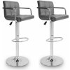 Aga 2x Barová stolička s područkami MR2010 Sivá Aga 2x Barová stolička s područkami MR2010 Sivá