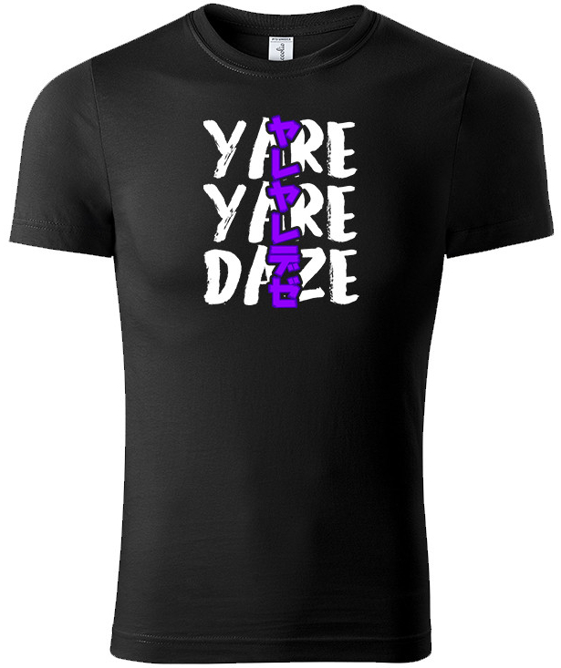 JoJo\'s Bizarre Adventure tričko Yare Yare Daze čierna