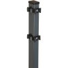 Rohový stĺpik pre dvojité zvárané pletivo antracitový 120 cm x 4 cm x 6 cm Rohový stĺpik pre dvojité zvárané pletivo antracitový 120 cm x 4 cm x 6 cm