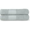 Svetlosivé froté bavlnené osušky v súprave 2 ks 70x140 cm – Good Morning Svetlosivé froté bavlnené osušky v súprave 2 ks 70x140 cm – Good Morning