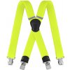 Traky na nohavice žlté šírka 4cm + 4 oceľové klipy (Široké traky na nohavice neónovo žlté) Traky na nohavice žlté šírka 4cm + 4 oceľové klipy (Široké traky na nohavice neónovo žlté)