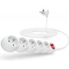 Connect IT prodlužovací kabel 230 V, 5 zásuvky, 5m, s vypínačem (bílý) CI-1284 Connect IT prodlužovací kabel 230 V, 5 zásuvky, 5m, s vypínačem (bílý) CI-1284
