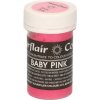 Sugarflair Pastelová gélová farba Baby Pink 25 g