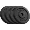 Rebel Litinová sada závaží 4x5kg, otvor 31mm, klasická deska, REBEL ACTIVE Rebel Litinová sada závaží 4x5kg, otvor 31mm, klasická deska, REBEL ACTIVE