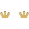 Doria Náušnice napichovacie z ocele zlaté korunky C380 Doria Náušnice napichovacie z ocele zlaté korunky C380