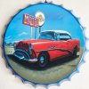 Ceduľa vrchnák Motel - red car 35x35cm Ceduľa vrchnák Motel - red car 35x35cm