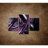 Fialové umenie - 3dielny 90x60cm Fialové umenie - 3dielny 90x60cm
