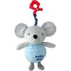 Baby Mix plyšová závesná hračka so zvukom Mouse Baby Mix plyšová závesná hračka so zvukom Mouse
