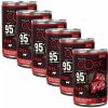Wellness Core Dog 95% hovädzie a brokolica 6 x 400 g