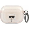 Karl Lagerfeld Apple AirPods Pro cover Glitter Karl`s Head KLAPUKHGD