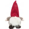 Vánoční Hračka pes Skřítek plyš šuštiaci 33 cm TR 1 ks