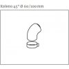 Koleno 45° Ø 60/100 mm Koleno 45° Ø 60/100 mm