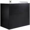 VEVOR Biurko Recepcyjne 140x80x120CM Wodoodporna L-Kształtny Czarny MDF VEVOR Biurko Recepcyjne 140x80x120CM Wodoodporna L-Kształtny Czarny MDF