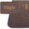 Rohož 40x60 cm guma+textil VITAJTE hnedá bezokrajová Rohož 40x60 cm guma+textil VITAJTE hnedá bezokrajová