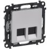 Legrand VALENA LIFE Dátová zásuvka dvojitá 2xRJ45 Cat.6 UTP Hliník 753343 Legrand VALENA LIFE Dátová zásuvka dvojitá 2xRJ45 Cat.6 UTP Hliník 753343