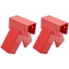 SET 2xX SPOJKY NA NOSNÍKY 90X90 HOJDAČKA červená SET 2xX SPOJKY NA NOSNÍKY 90X90 HOJDAČKA červená