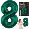 Godan Fóliový balón číslo 8 tmavozelené 85 cm