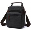 Canvasio pánska plátená taška cez rameno Celso Čierna Canvasio pánska plátená taška cez rameno Celso Čierna
