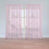 Sablio Záclony Ružové špirály: 2ks 150x250cm Sablio Záclony Ružové špirály: 2ks 150x250cm
