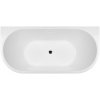 Oltens Delva nástenná vaňa 170x80 cm oválne biela 12019000 Oltens Delva nástenná vaňa 170x80 cm oválne biela 12019000