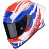SCORPION prilba EXO-R1 EVO II AIR Valere white/red/blue - XS SCORPION prilba EXO-R1 EVO II AIR Valere white/red/blue - XS