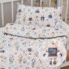 Biante Detské bavlnené posteľné obliečky do postieľky Sandra SA-584 Svet robotov na sivo-bielom Do postieľky 100x135 a 40x60 cm Biante Detské bavlnené posteľné obliečky do postieľky Sandra SA-584 Svet robotov na sivo-bielom Do postieľky 100x135 a 40x60 cm