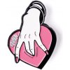 PITCHA kovový odznak HEART pink PITCHA kovový odznak HEART pink