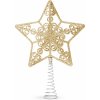 Ozdoba na špic vianočného stromu - hviezda - 20 x 15 cm - zlatá Ozdoba na špic vianočného stromu - hviezda - 20 x 15 cm - zlatá