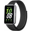 eses Nylonový remienok pre Samsung Galaxy Fit 3 - Čierny eses Nylonový remienok pre Samsung Galaxy Fit 3 - Čierny