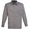 Premier Workwear pánska košeľa s dlhým rukávom PR200 dark grey