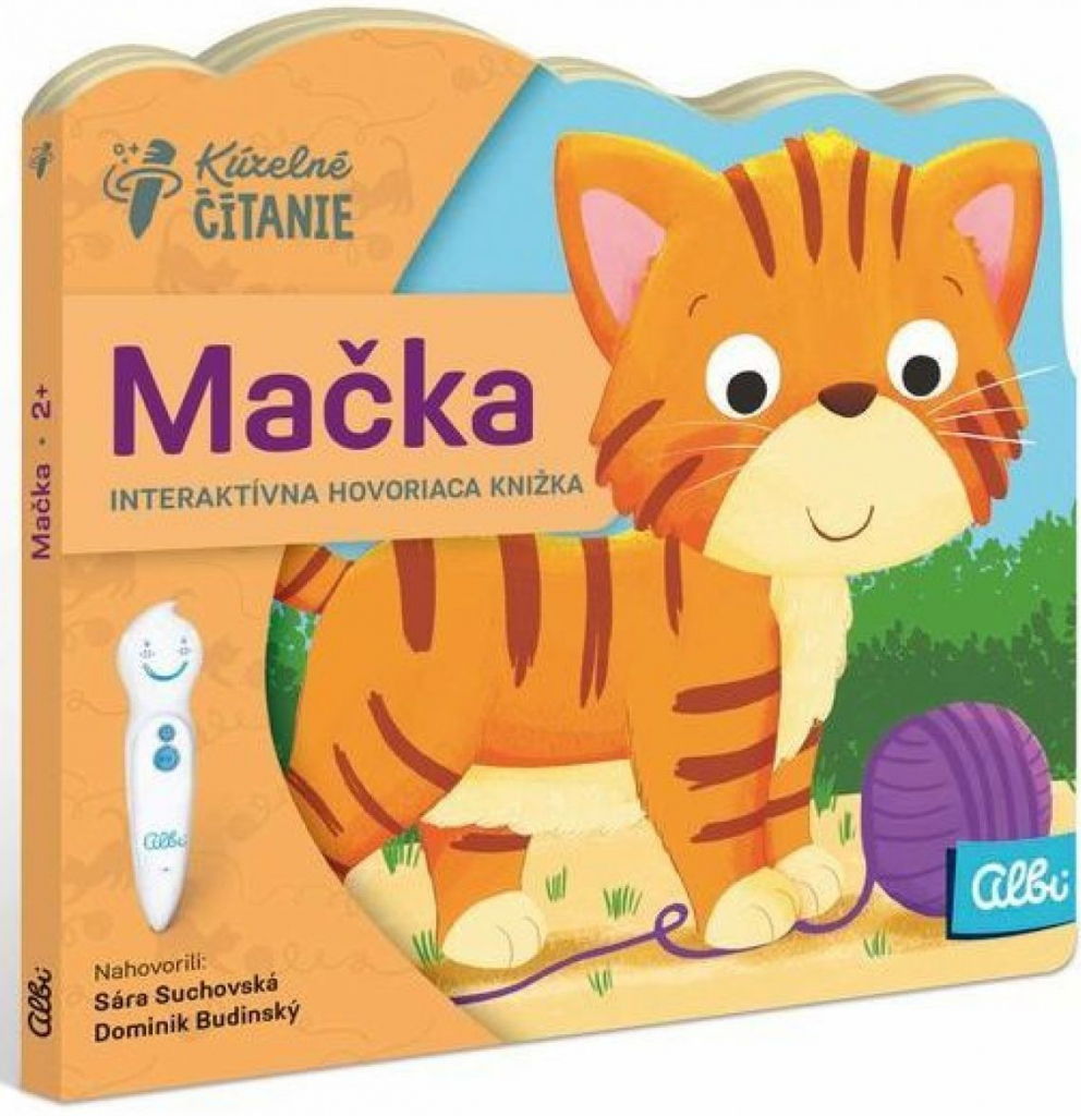 Albi Kúzelné čítania interaktívnej minikniha s výsekom Mačka