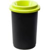 Guľatý plastový kôš na triedený odpad, 50 l, zelená Guľatý plastový kôš na triedený odpad, 50 l, zelená