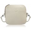 Malá dámska kožená crossbody kabelka Paolo Peruzzi Béžová Malá dámska kožená crossbody kabelka Paolo Peruzzi Béžová