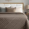 Eurofirany ový glamour prehoz - paplón RIA 6 hnedý hnedá Zamat 170x210 cm Eurofirany ový glamour prehoz - paplón RIA 6 hnedý hnedá Zamat 170x210 cm