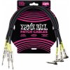 Ernie Ball 1.5' Straight/Angle Patch Cable 3-Pack Black