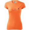 Dráha letu včely - srdce - Dámske Fantasy športové (dresovina) - XS ( Neon mandarine ) Dráha letu včely - srdce - Dámske Fantasy športové (dresovina) - XS ( Neon mandarine )