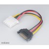 AKASA Adaptér SATA na 4pin Molex - 15 cm 2 ks AK-CBPW03-KT02