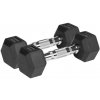 Gumové liatinové činky HEX 2x2,5 kg REBEL ACTIVE Gumové liatinové činky HEX 2x2,5 kg REBEL ACTIVE