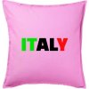 Italy Nápis - Vankúš 50x50 - 50x50 - Vrátane výplne ( Ružová ) Italy Nápis - Vankúš 50x50 - 50x50 - Vrátane výplne ( Ružová )