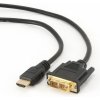 Kabel CABLEXPERT HDMI-DVI 0,5m, 1.3, M/M stíněný, zlacené kontakty Kabel CABLEXPERT HDMI-DVI 0,5m, 1.3, M/M stíněný, zlacené kontakty