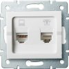 Kanlux LOGI 25112 Zásuvka dátová-telefonna RJ45Cat 5e + RJ11,biely Kanlux LOGI 25112 Zásuvka dátová-telefonna RJ45Cat 5e + RJ11,biely