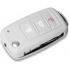 Kľúčenka Escape6 ochranné silikónové puzdro na kľúč pre VWSeatŠkoda s vystreľovacím kľúčom svetlo sivá