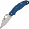 Spyderco UK PENKNIFE COBALT BLUE G-10 CPM SPY27 PLAINEDGE Spyderco UK PENKNIFE COBALT BLUE G-10 CPM SPY27 PLAINEDGE